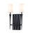 Lucas McKearn Crest 2 Light Sconce, Matte Black/Off White - SC10506BLK-2