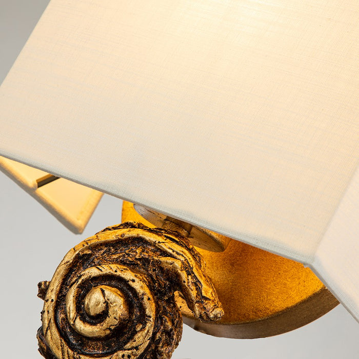 Lucas McKearn Crest 2 Light Sconce, Matte Black/Off White