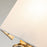 Lucas McKearn Crest 2 Light Sconce, Gold Leaf/Off White