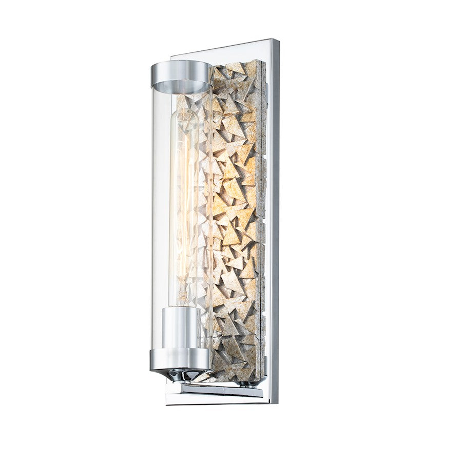 Lucas McKearn Elysian 1 Light Wall Sconce, Polished Chrome - SC10509PC-1