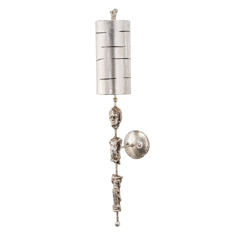 Lucas McKearn Fragment 1Lt Wall Sconce, Silver/Hand Painted Gold - SC1052