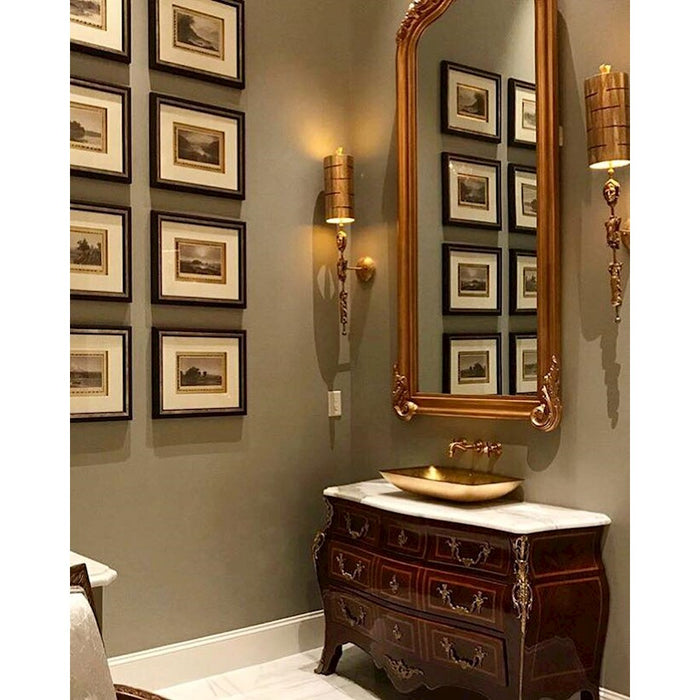 Lucas McKearn Fragment 1Lt Wall Sconce, Gold/Hand Painted Silver