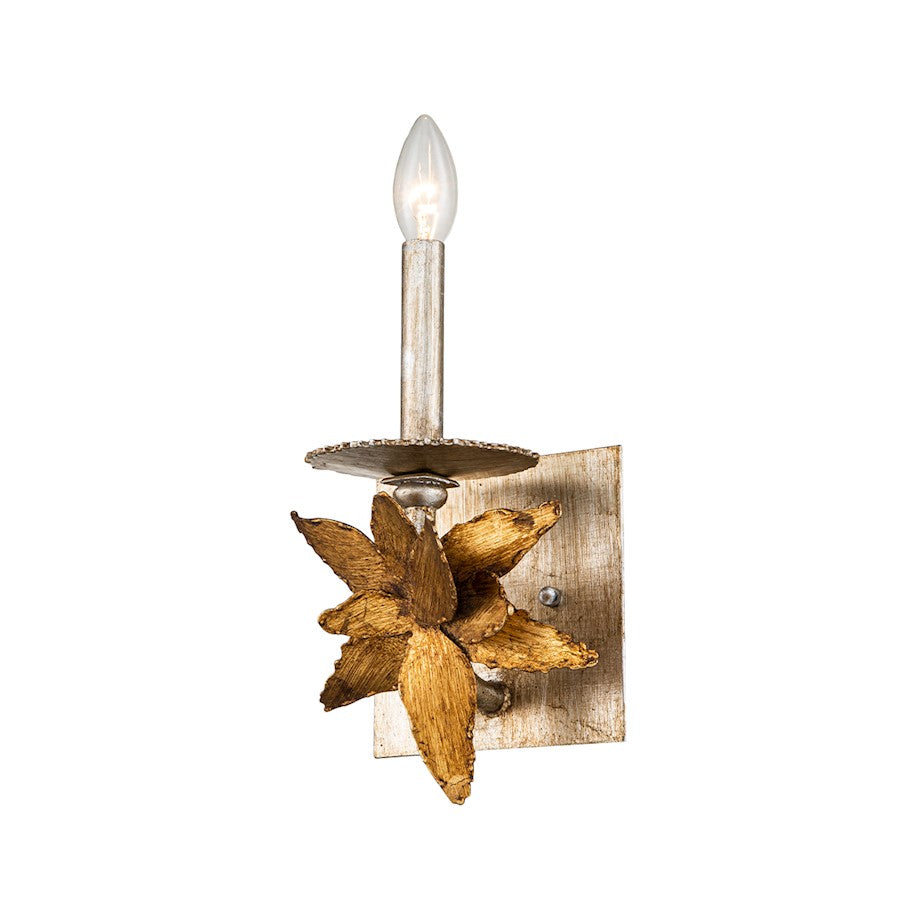 Lucas McKearn Toissant 10 Light Sconce, Gold Leaf/Silver Leaf - SC1054-1