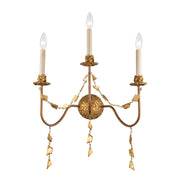 Lucas McKearn Mosaic 3 Light Wall Sconce, Gold Leaf - SC1158-3