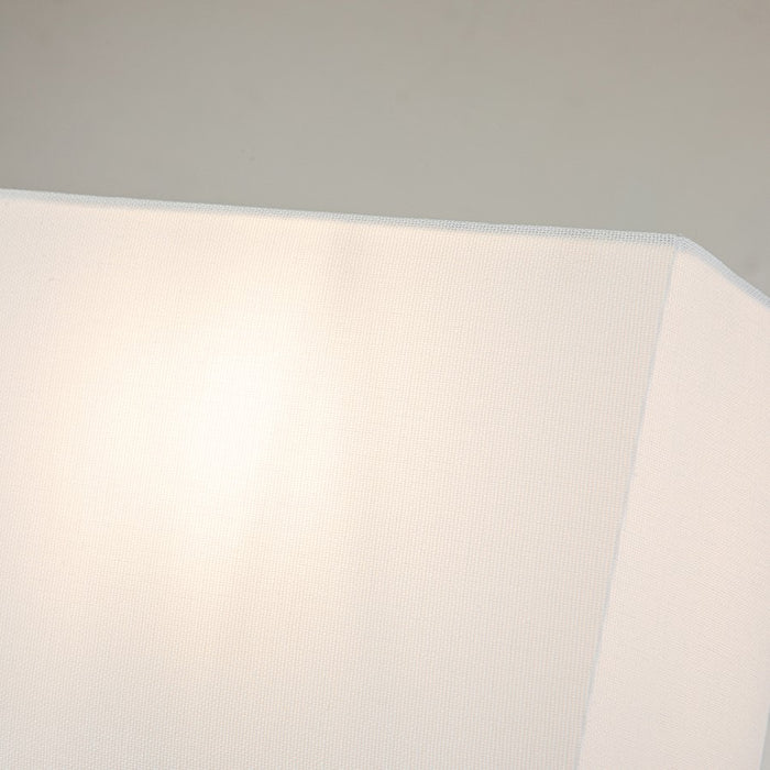 Lucas McKearn Swirl 1 Light 7" Sconce, Bone White/Ivory Linen