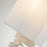 Lucas McKearn Fragment 1 Light Sconce, Bone White/Bone White
