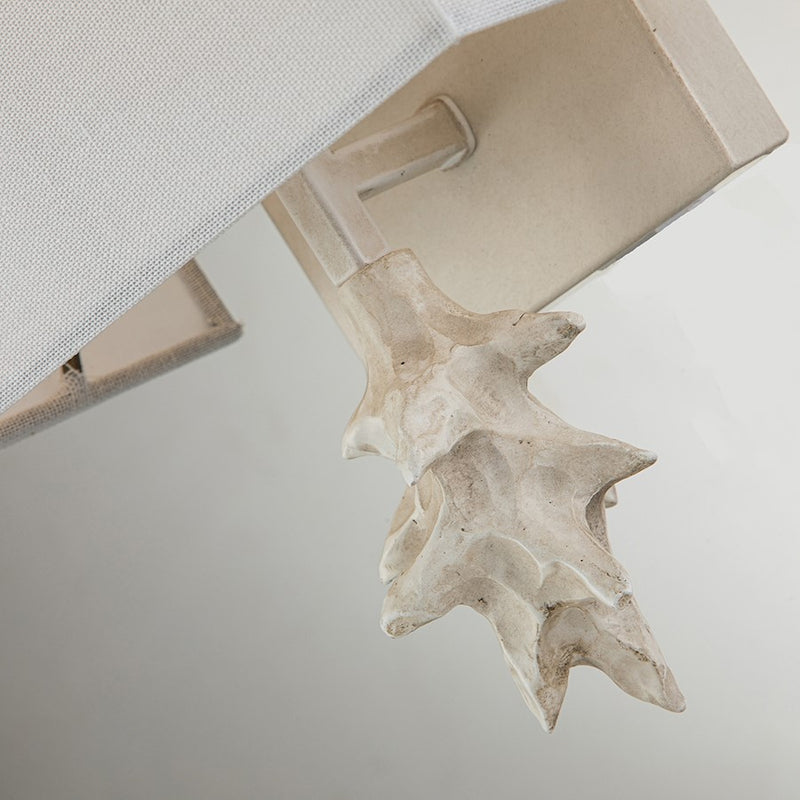Lucas McKearn Fragment 1 Light Sconce, Bone White/Bone White