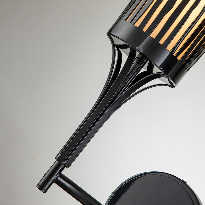 Lucas McKearn Branche 1 Light Sconce, Gold Leaf/Cream Linen