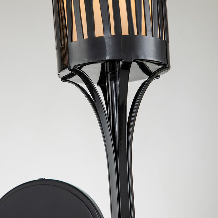 Lucas McKearn Branche 1 Light Sconce, Gold Leaf/Cream Linen