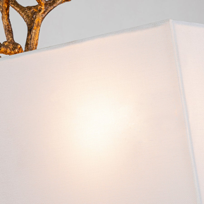 Lucas McKearn Coral 2 Light Wall Sconce, Gold/Cream