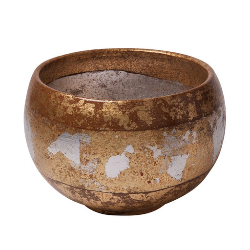 Lucas McKearn Eva Accent Bowl, Gold/Silver Leaf - SI-B1207