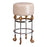 Lucas McKearn Armory 31" Bar Stool, Chrome/Gold Accents/Putty - SI1050-1