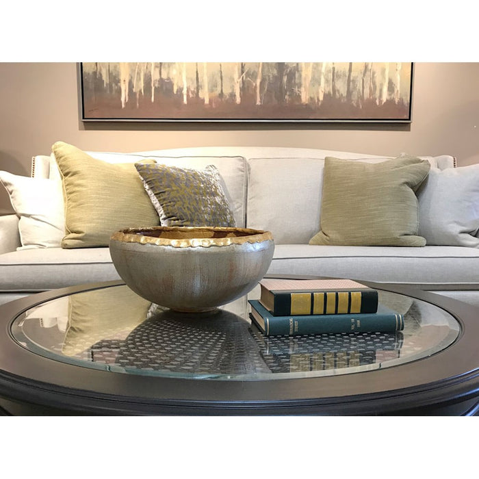 Lucas McKearn Tricou Bowl, Gold/Silver Leaf