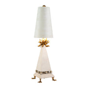 Lucas McKearn Leda 1Lt Table Lamp, Tapered Cream Patina/Gold Elements - TA1001