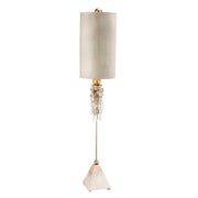 Lucas McKearn Madison 1Lt Buffet Lamp, Pyramid /Putty, Gold/Crystal - TA1004
