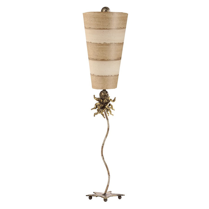 Lucas McKearn Anemone 1Lt Buffet Lamp, Taupe/Cream/Gold/Taupe - TA1006