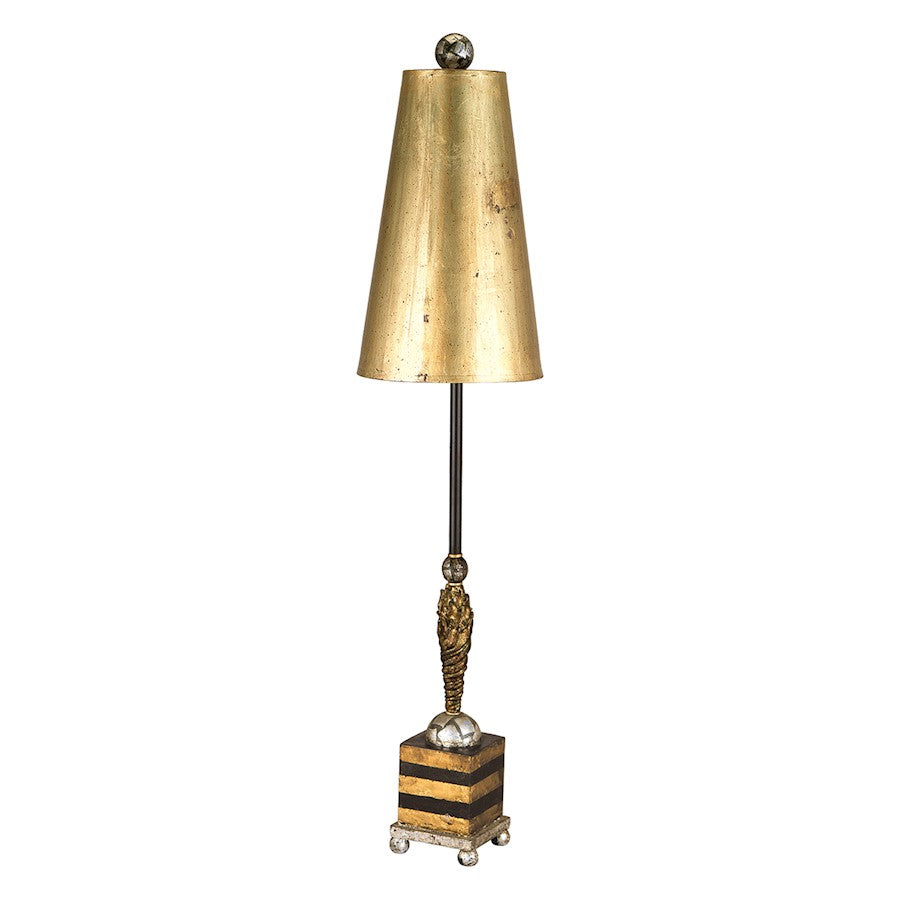 Lucas McKearn Noma Luxe 1Lt Buffet Lamp, Black/Gold/Silver/Glazed Gold - TA1008