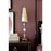 Lucas McKearn Fragment 1Lt Buffet Lamp, Silver/Umber Glaze
