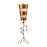 Lucas McKearn Tivoli 1Lt Table Lamp, Cream/Gold Stripe/Teardrop - TA1038