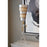 Lucas McKearn Tivoli 1Lt Table Lamp, Cream/Silver Taper Shade/WH Stripe
