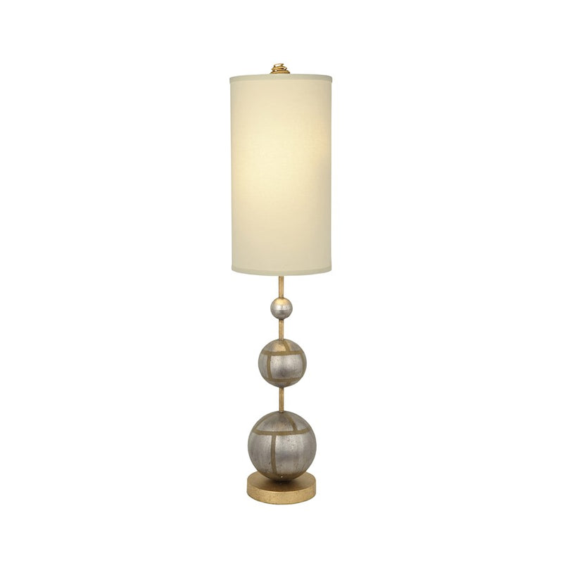 Lucas McKearn Marie 1Lt Buffet Lamp, Silver Spheres On Gold /Cream - TA1104-S