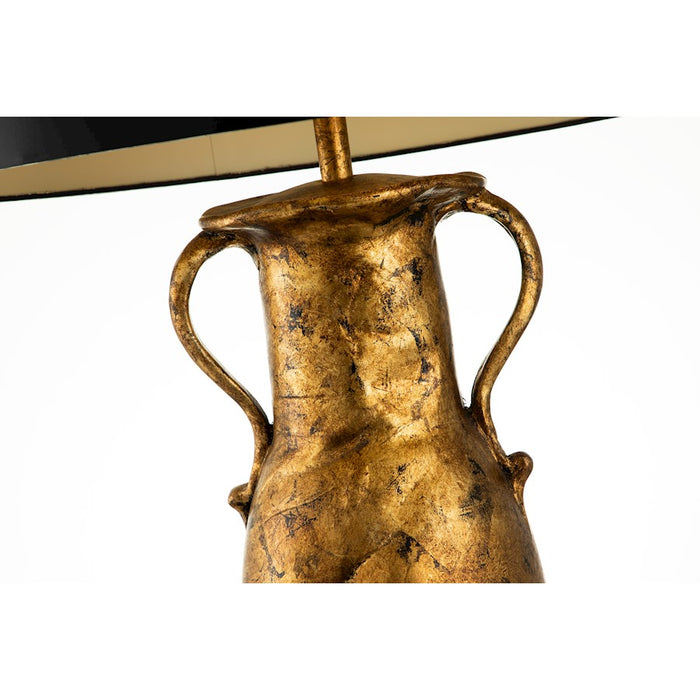 Lucas McKearn Villere 2 Light Table Lamp, Antique Gold