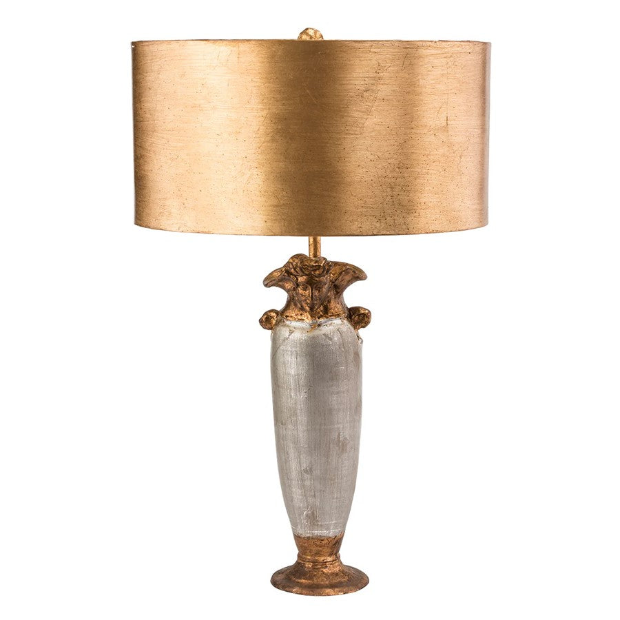Lucas McKearn Bienville 1Lt Table Lamp, Gold/Silver/Gilded Gold