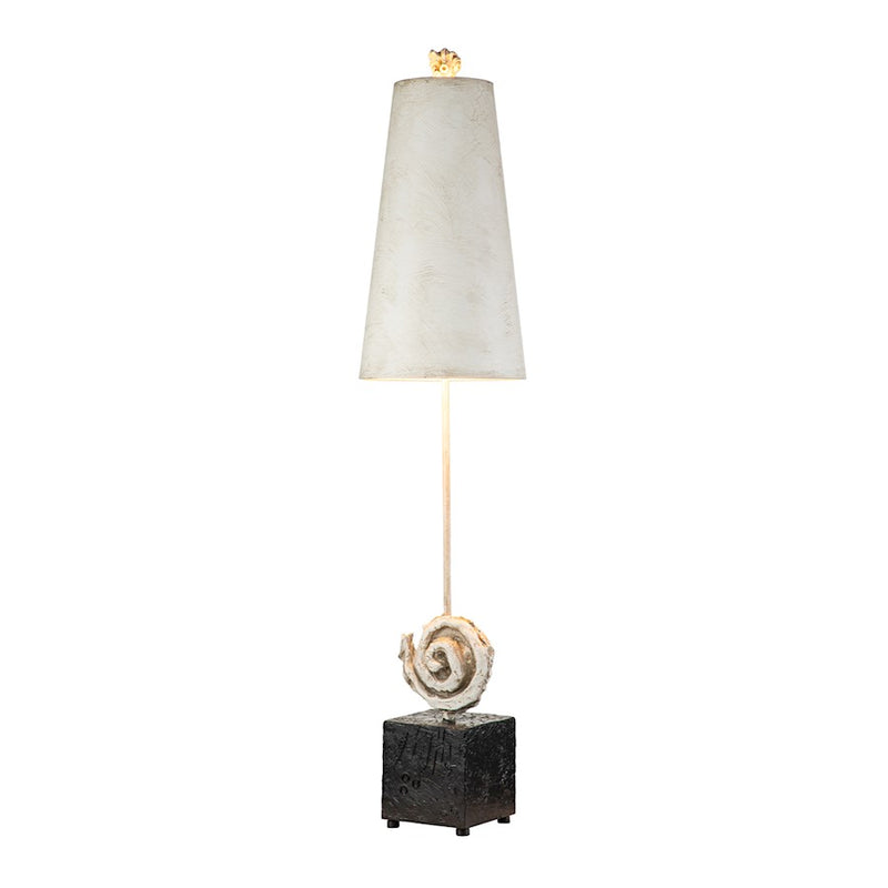 Lucas McKearn Swirl 1 Light Table Lamp, Bone White/Bone White - TA1163