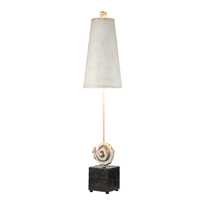 Lucas McKearn Swirl 1 Light Table Lamp, Bone White/Bone White - TA1163