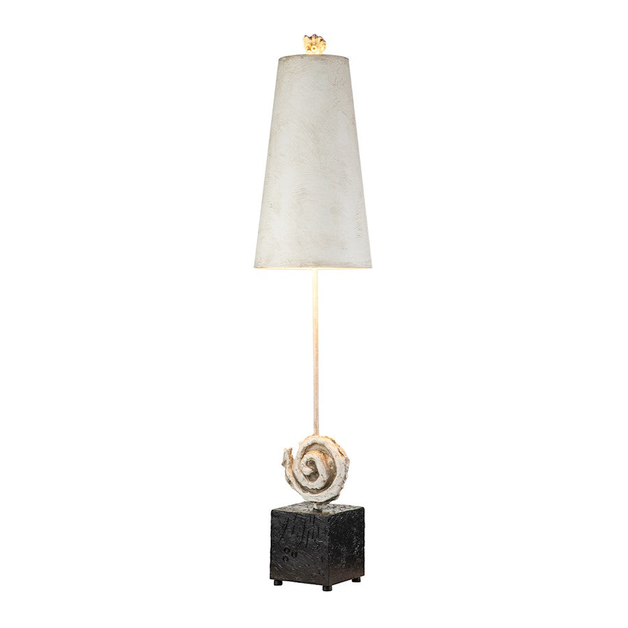 Lucas McKearn Swirl 1 Light Table Lamp, Bone White/Bone White - TA1163