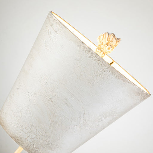 Lucas McKearn Petra 1 Light Table Lamp, Bone White/Bone White