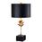 Lucas McKearn Camilia 2Lt Table Lamp, Gold/White Linen Drum Shade - TA1170
