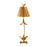 Lucas McKearn Red Bell Gold 1Lt Buffet Lamp, Gold Tapered Drum - TA1183
