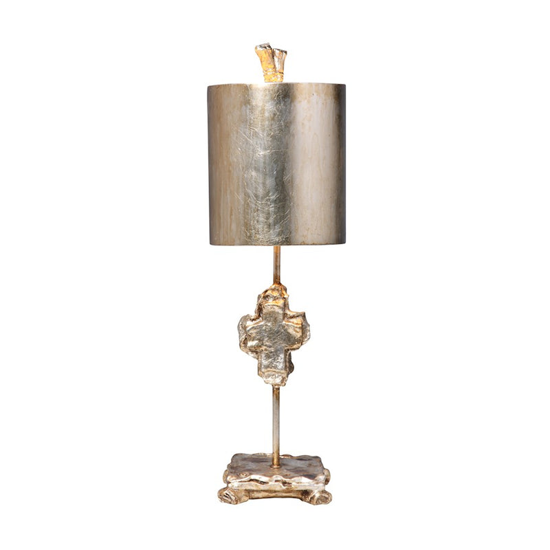 Lucas McKearn Cross Silver 1Lt Accent Lamp, Silver/Silver - TA1234