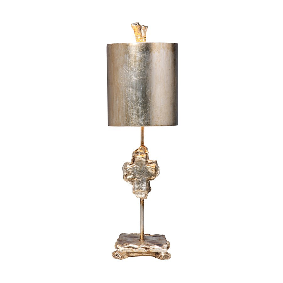 Lucas McKearn Cross Silver 1Lt Accent Lamp, Silver/Silver - TA1234