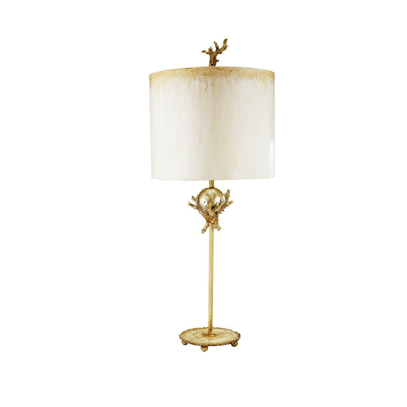 Lucas McKearn Trellis 1Lt Table Lamp, Putty /Silver Orb Element - TA1239