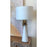 Lucas McKearn Flambeau 1Lt Table Lamp, French White Cone/Golded Anemone