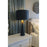 Lucas McKearn Flambeau 2Lt Table Lamp, Black Cone/Golded Anemone