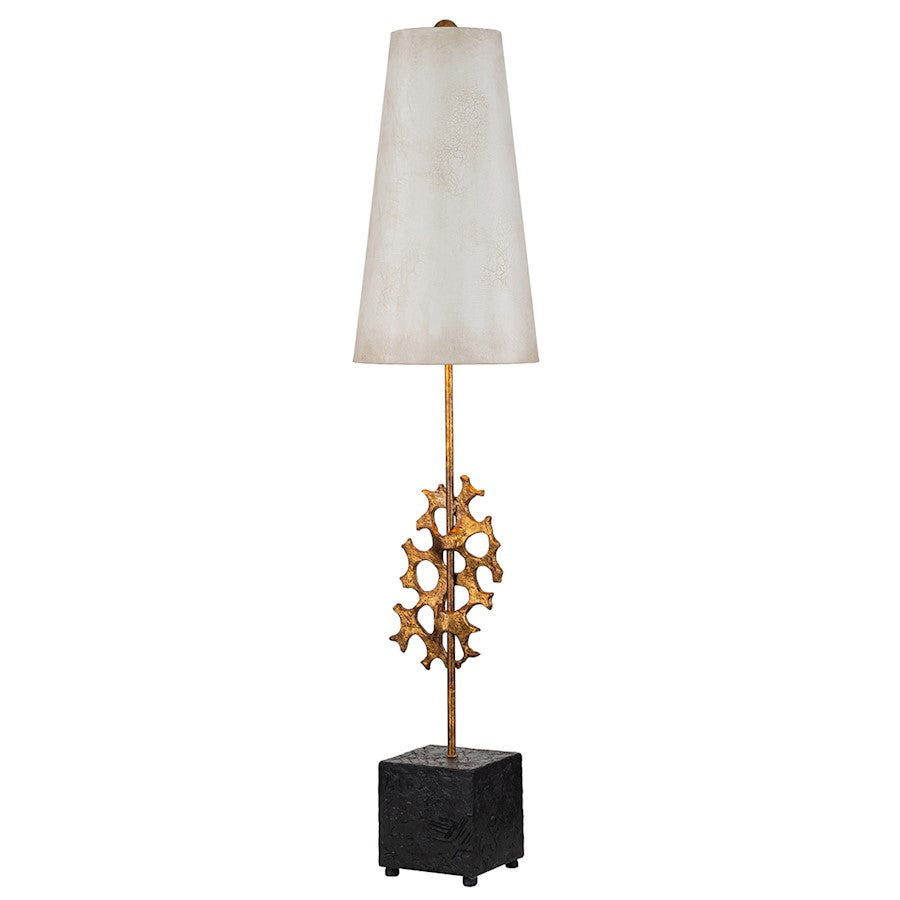 Lucas McKearn Coral Luxe 1 Light Table Lamp, Gold/White - TA9710