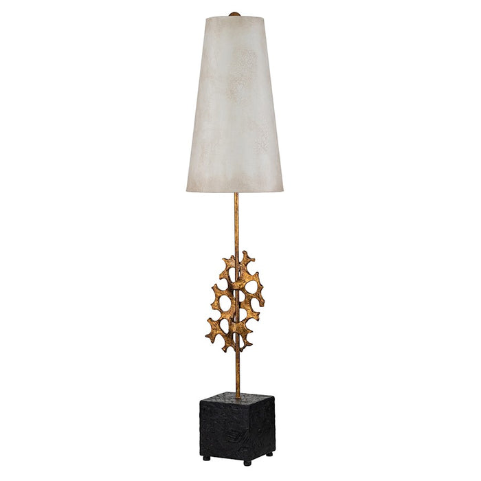 Lucas McKearn Coral Luxe 1 Light Table Lamp, Gold/White