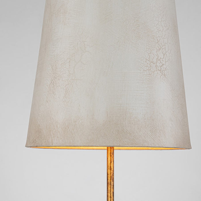 Lucas McKearn Coral Luxe 1 Light Table Lamp, Gold/White