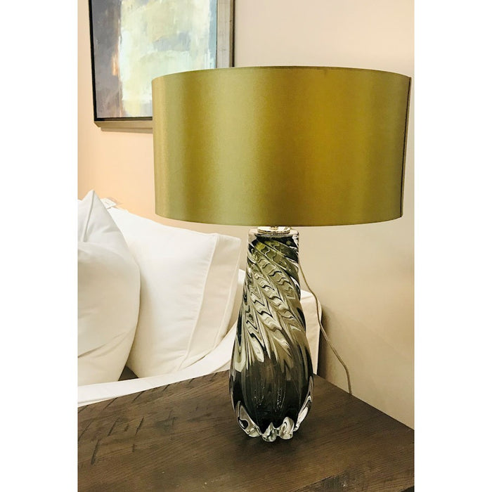 Lucas McKearn Dalrymple 1Lt Table Lamp, Smokey Grey/Shimmery Olive