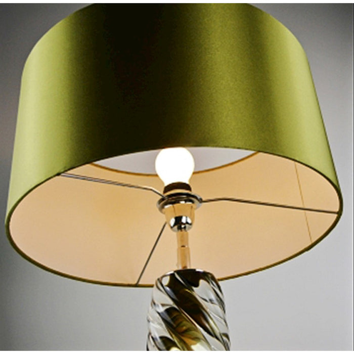 Lucas McKearn Dalrymple 1Lt Table Lamp, Smokey Grey/Shimmery Olive