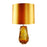 Lucas McKearn Valencia 1Lt Table Lamp, Clear Burnt Orange/Dark Amber - TLG3024
