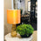 Lucas McKearn Valencia 1Lt Table Lamp, Clear Burnt Orange/Dark Amber