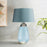 Lucas McKearn Lena 2 Light 29" Table Lamp, Blue/Duck Egg Blue