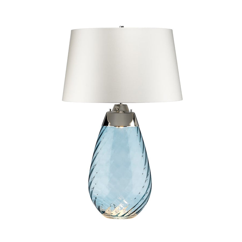 Lucas McKearn Lena 2Lt 29" Table Lamp, Blue/Off White Smooth - TLG3025L-OWSS