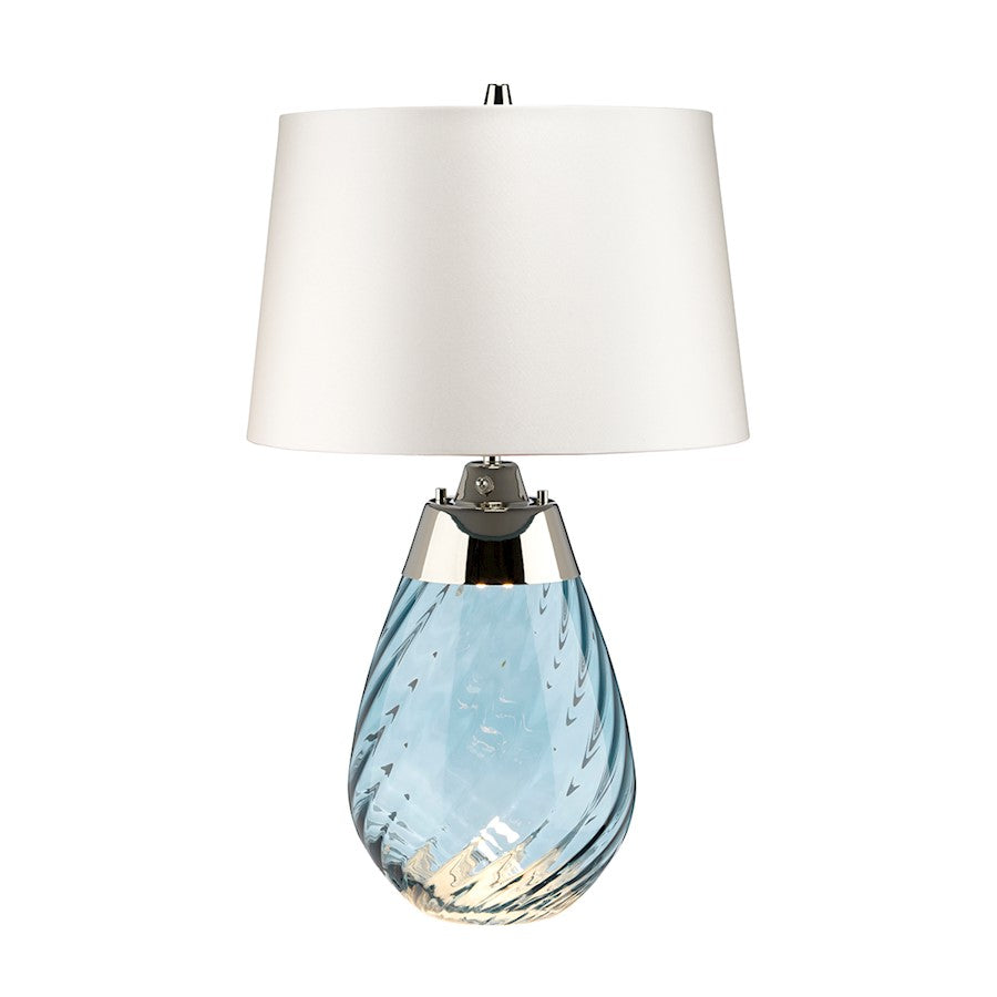 Lucas McKearn Lena 2Lt 24" Table Lamp, Blue/Off White Smooth - TLG3025S-OWSS