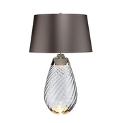 Lucas McKearn Lena 2 Light 29" Table Lamp, Smoke/Slate Satin - TLG3026L