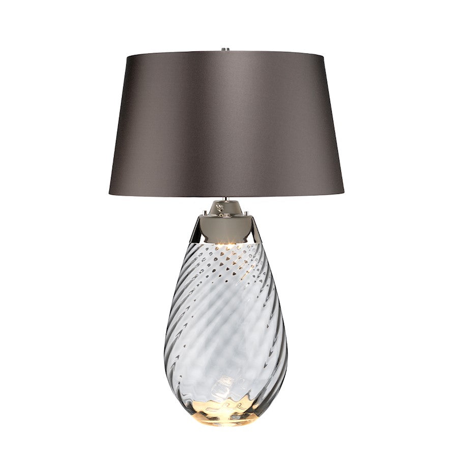 Lucas McKearn Lena 2 Light 29" Table Lamp, Smoke/Slate Satin - TLG3026L